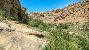 Georgia, Upliscikhe 'deki kum taşı vadisi.
