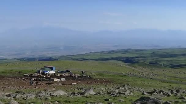 Αραράτ Θέα Στο Βουνό Από Αρμένια — Αρχείο Βίντεο