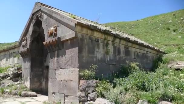 Orbeillan Karavanserai Selim Pass Armenia — Stockvideo