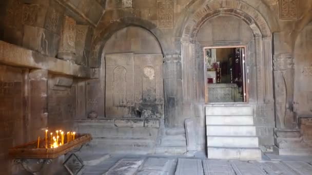 Bellissimo Vecchio Monastero Storico Armenia — Video Stock