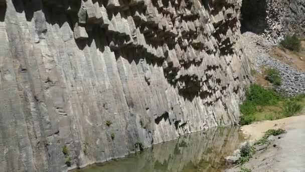 Pedra Sinfonia Canyon Rocha Basalto Armenia — Vídeo de Stock