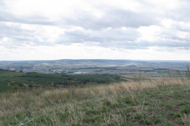 Güney Moravya manzarası Sonbaharda şarapların diyarı