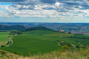 Güney Moravya manzarası Sonbaharda şarapların diyarı
