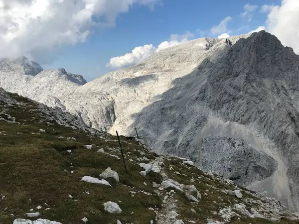 Úžasný Vápenec Krásná Horská Krajina Totes Gebirge Rakousku — Stock fotografie