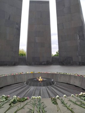 Erivan 'daki büyük Ermeni soykırımı anıtı