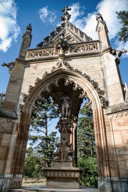 Ünlü turistik LEdnice şatosu ve Checz Cumhuriyeti 'ndeki Unesco parkı.