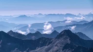 Hohe tauern austria 'da zirve panoraması