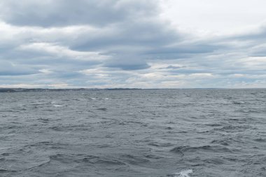 Patagonya 'da rüzgârlı bir yelken.