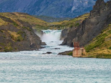 Şili patagonisi Güney Amerika 'daki inanılmaz ünlü Torres del Paine Ulusal Parkı