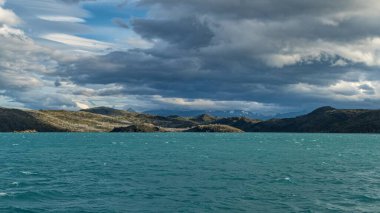 Şili patagonisi Güney Amerika 'daki inanılmaz ünlü Torres del Paine Ulusal Parkı