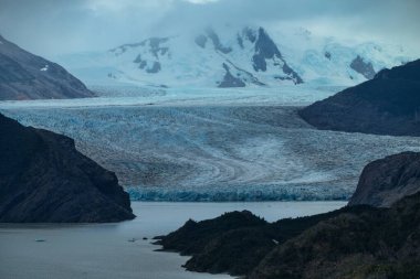 Şili patagonisi Güney Amerika 'daki inanılmaz ünlü Torres del Paine Ulusal Parkı