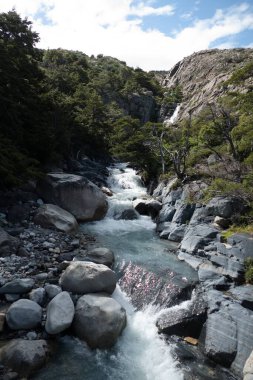 Şili patagonisi Güney Amerika 'daki inanılmaz ünlü Torres del Paine Ulusal Parkı