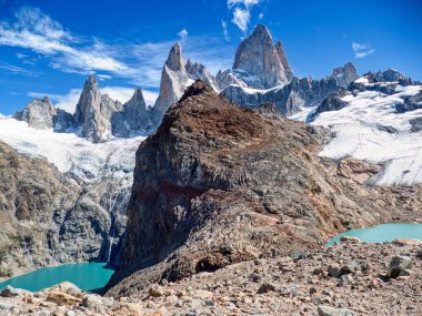 Güney Amerika 'daki Arjantin patagonisi' ndeki Los Glaciares Ulusal Parkı