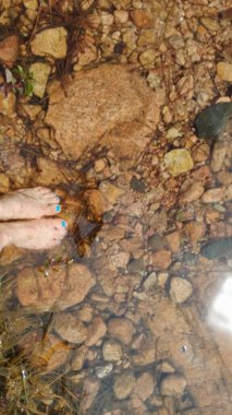 Meydan okuyan güzel GR20 patikası Korsika Fransa