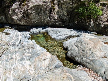 Muhteşem bir yürüyüş. Korsika adası Fransa 'sında yürüyüş.
