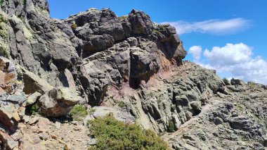 Muhteşem bir yürüyüş. Korsika adası Fransa 'sında yürüyüş.