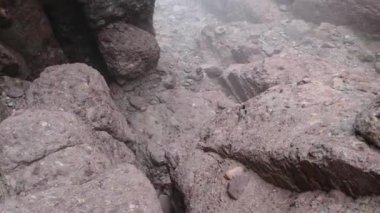 Corse Adası 'nda güzel bir yürüyüş.