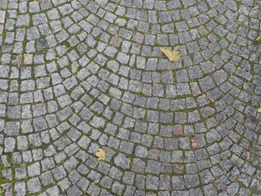 Yürüme yolundaki gri şehir kaldırım kiremitleri dokusu