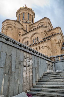 Gürcistan 'daki tarihi eski manastırın güzel mimarisi