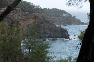 Güzel romantik Akdeniz kıyıları hindi içinde