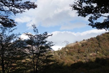 Güney Amerika 'da ünlü koruma altındaki muhteşem patagonya doğası