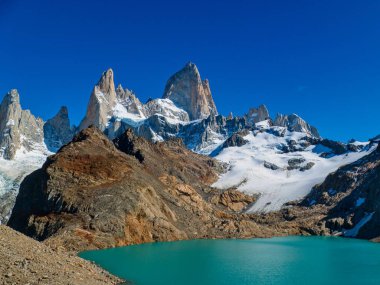 Güney Amerika 'da ünlü koruma altındaki muhteşem patagonya doğası