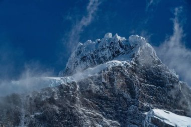 Patagonie 'deki Torres del Paine Ulusal Parkı' nda buzul buzu.