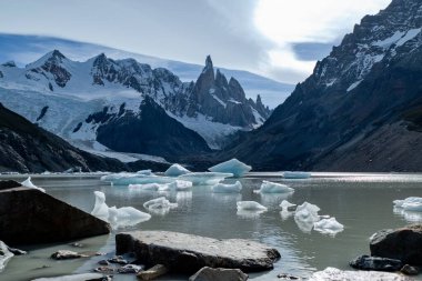 Los Glaciares 'teki muhteşem buzul manzarası ulusal patagonya Arjantin
