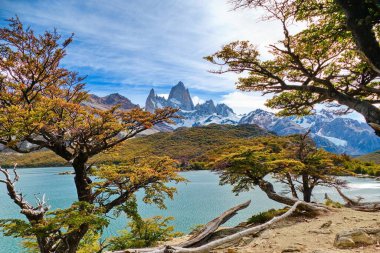 Yazın Güney Amerika 'da muhteşem patagonya doğası