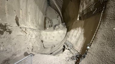 Prag 'ın yeni metro hattı D' nin inşaatı devam ediyor.