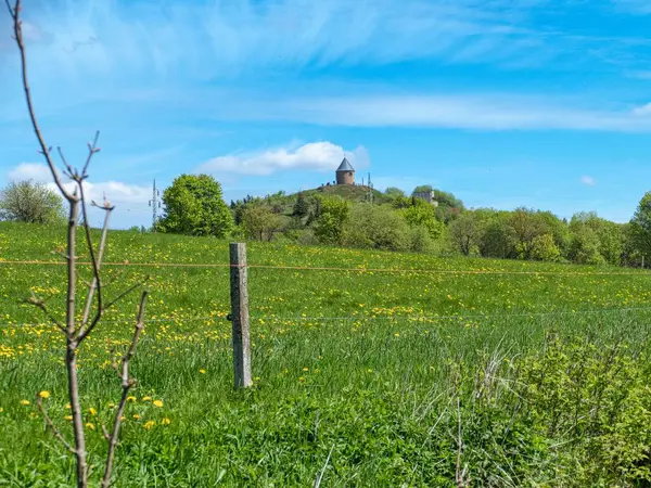 Czechia Avrupa 'daki Krusne azgın dağlarında inanılmaz güzel doğa.