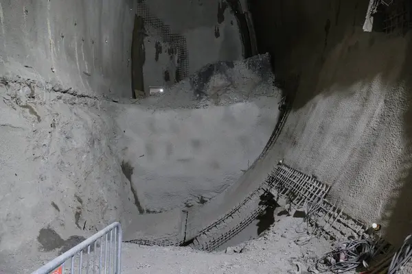 Prag 'ın yeni metro hattı D' nin inşaatı devam ediyor.
