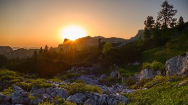 Gebirge Austria Alplerinde yaz yürüyüşü macerası