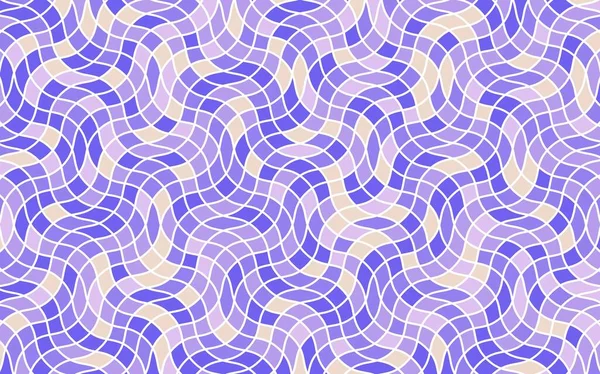 Hullámos Mozaik Geometriai Minta — Stock Vector