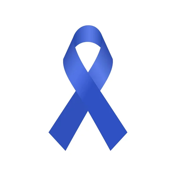 Fita Azul Para Consciência Dia Mundial Diabetes — Vetor de Stock