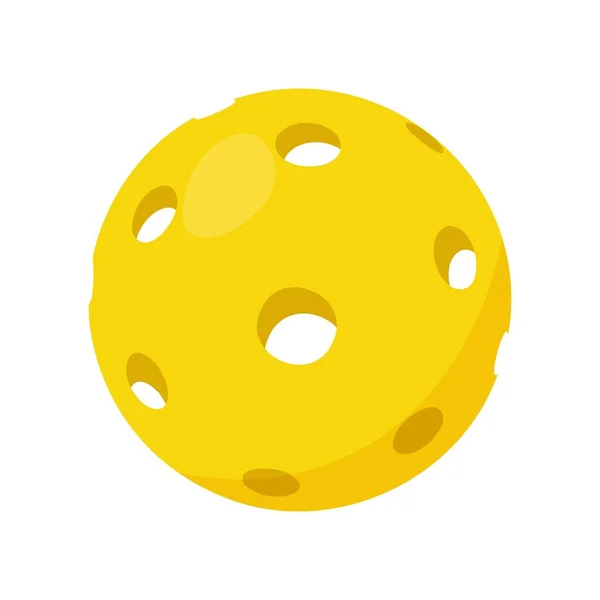 Pickleball Avec Une Balle Pour Jouer — Image vectorielle