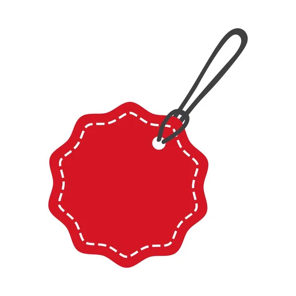 Étiquette Remise Rouge Pour Promotion Vente — Image vectorielle