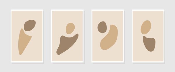 Набор минимального настенного искусства boho