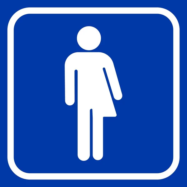 Linea Transgender Sfondo Blu — Vettoriale Stock