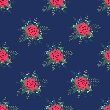 Flower arrangement seamless pattern. Background for wallpapers, textiles, papers, fabrics