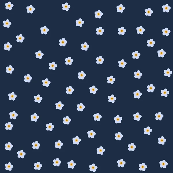 Motif Floral Sans Couture Avec Petites Fleurs Jolie Pour Tissu — Image vectorielle