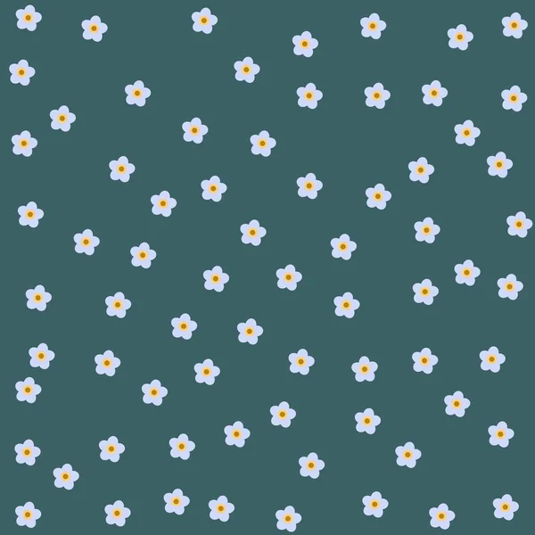 Motif Floral Sans Couture Avec Petites Fleurs Jolie Pour Tissu — Image vectorielle