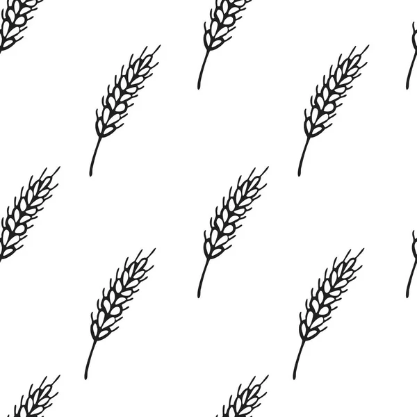 Ambalaj Kağıdı Duvar Kağıdı Baskılar Için Buğday Kulaklı Basit Doku — Stok Vektör
