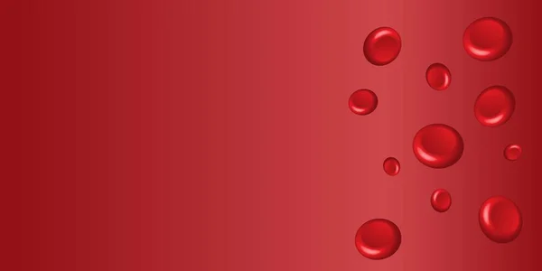 Фон Анемии Крови Красные Кровяные Тельца Макет Дизайн Hemoglobin Low — стоковый вектор