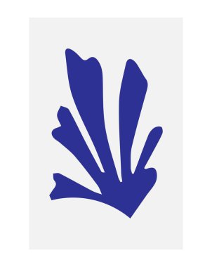 Soyut poster tasarımı. Organik geometrik şekilli modern duvar sanatı. Yaratıcı tasarım için minimalist resim