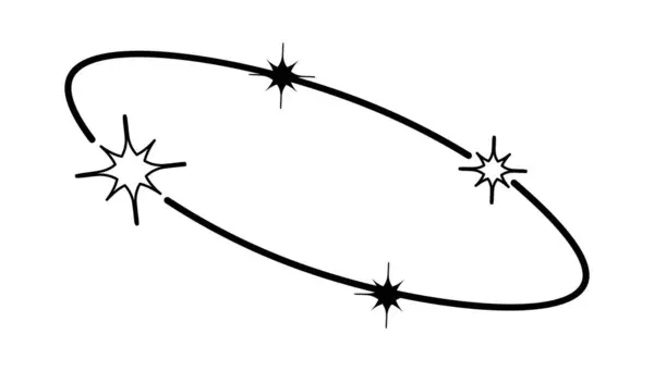 Y2K Γεωμετρικό Σχήμα Μινιμαλιστικό Πλαίσιο Αστέρια Στοιχείο Ρετρό Σχεδιασμού Για — Διανυσματικό Αρχείο