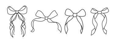 Bir çift fiyonk. Saç dekoru için düğümler. Moda kızları saç örme aksesuarları