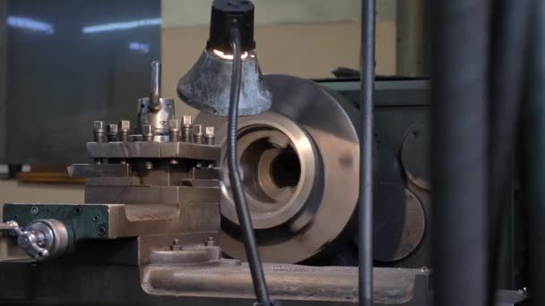Maschinenarbeit Einer Fabrik — Stockvideo