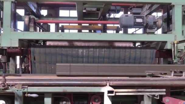 Ladrillos Línea Para Producción Ladrillos Clinker Planta Cinta Transportadora — Vídeos de Stock