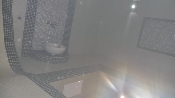 Banho Romano Sauna Centro Spa — Vídeo de Stock